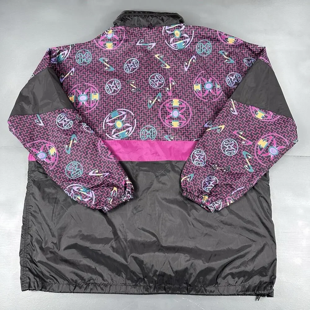 VTG Exile Function Jacket Men XL Black Purple Ski Grafitti Gorpcore Street Skate - Picture 7 of 9